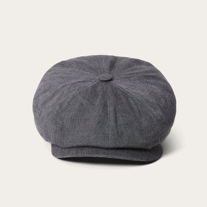 Linen Hatteras Newsboy Grey