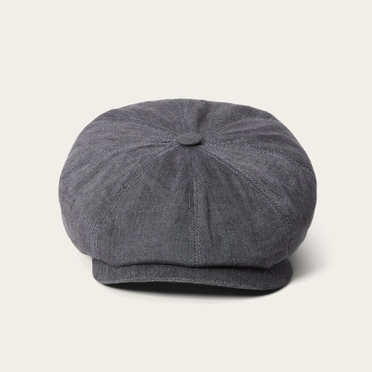 Linen Hatteras Newsboy Grey