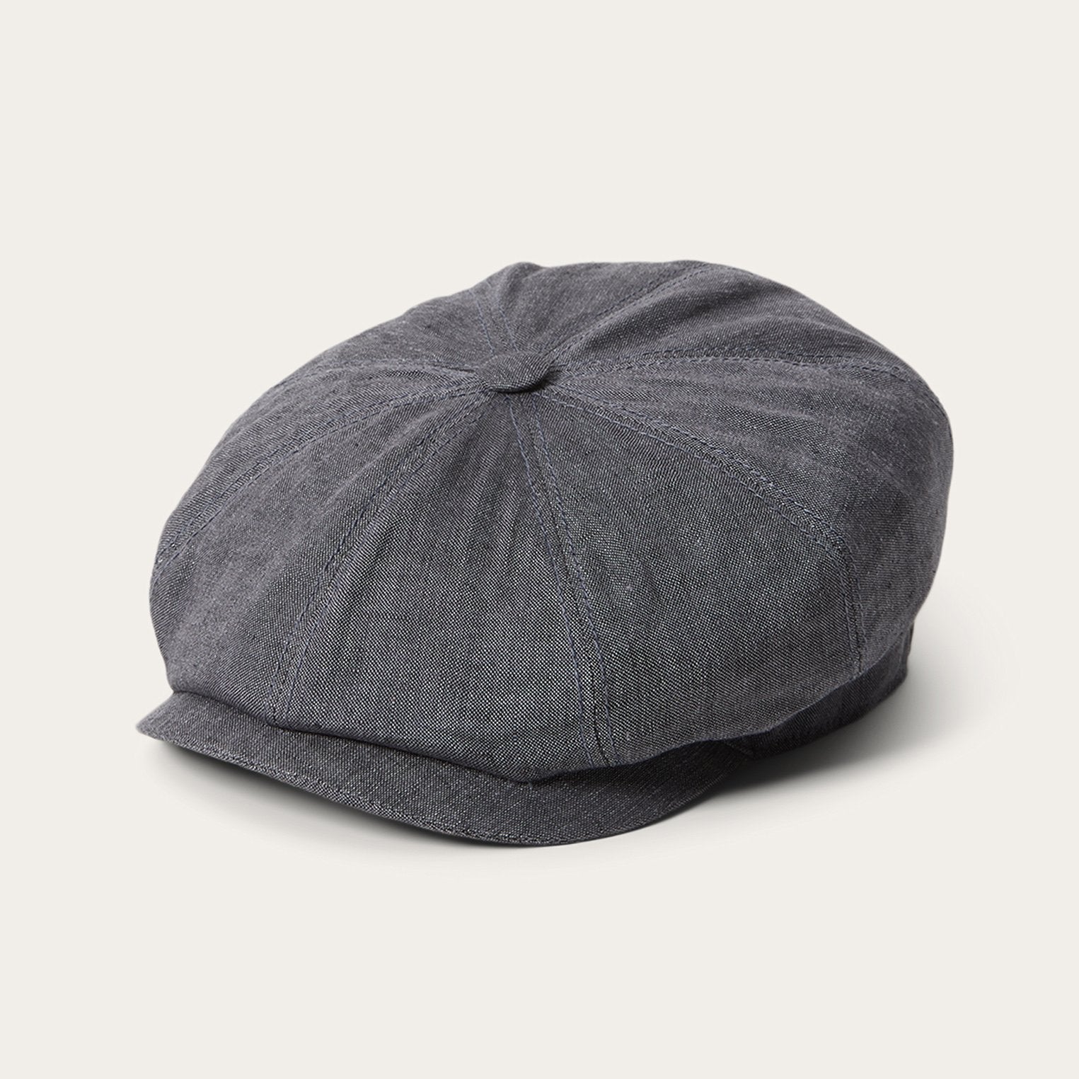 Linen Hatteras Newsboy Grey