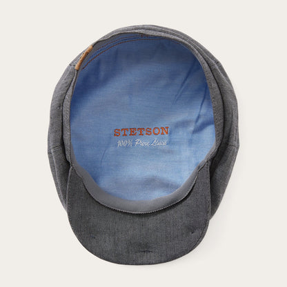 Linen Hatteras Newsboy Grey