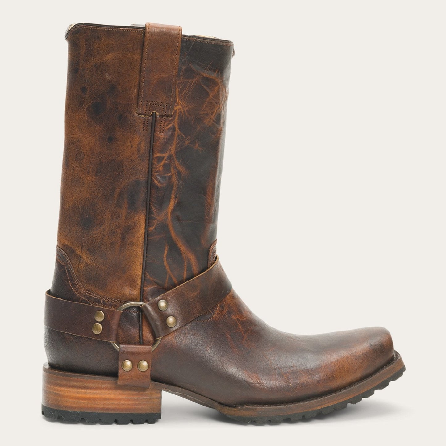 Heritage Harness Boots Waxed Brown