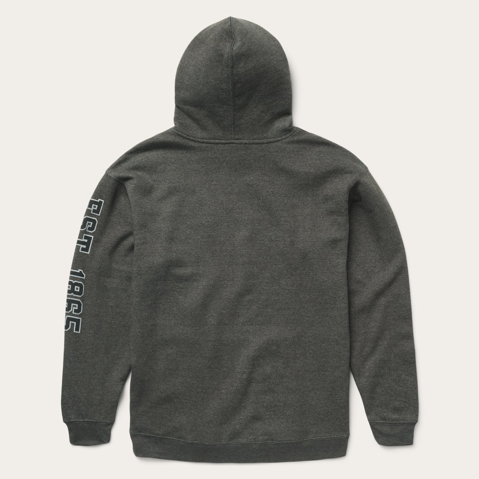 Charcoal Heather Fleece Hooded Sweatshirt Grey