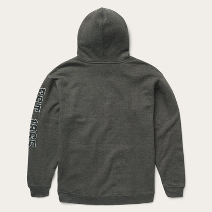 Charcoal Heather Fleece Hooded Sweatshirt Grey
