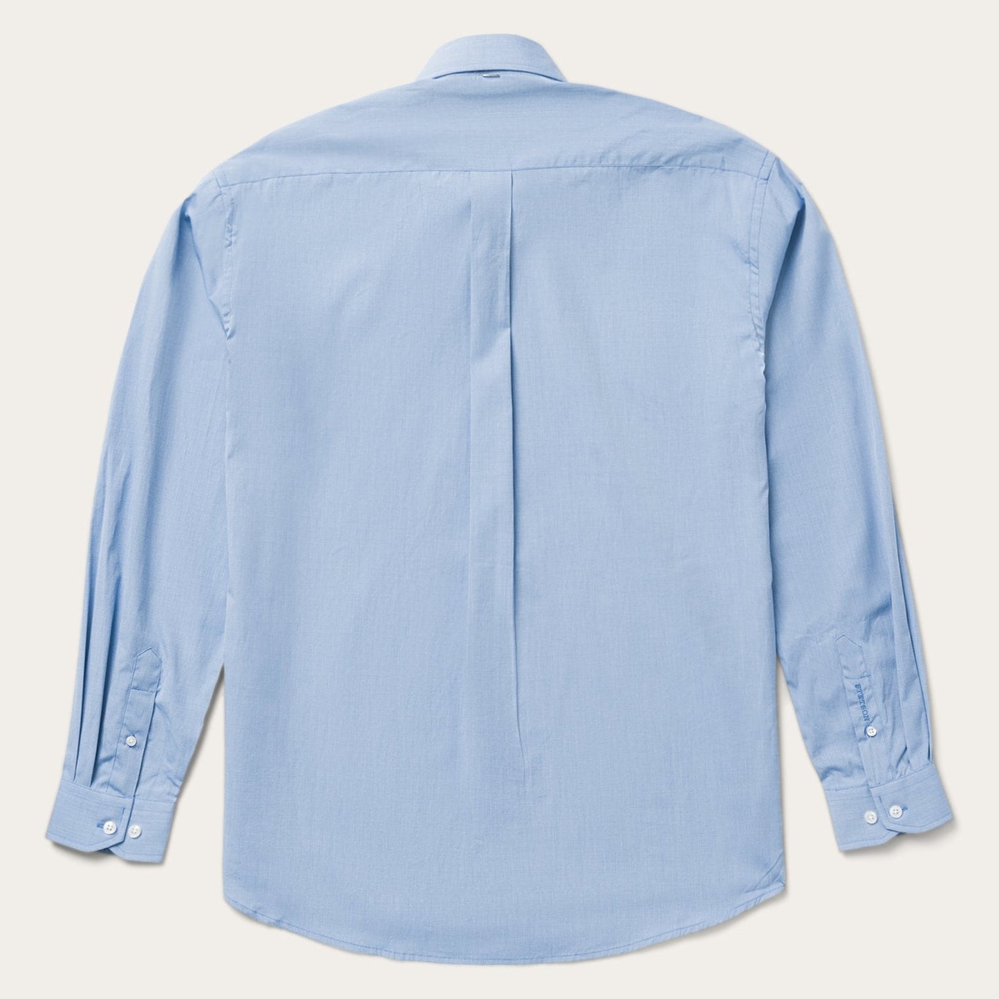 Blue Solid One-Pocket Snap-Front Shirt Blue