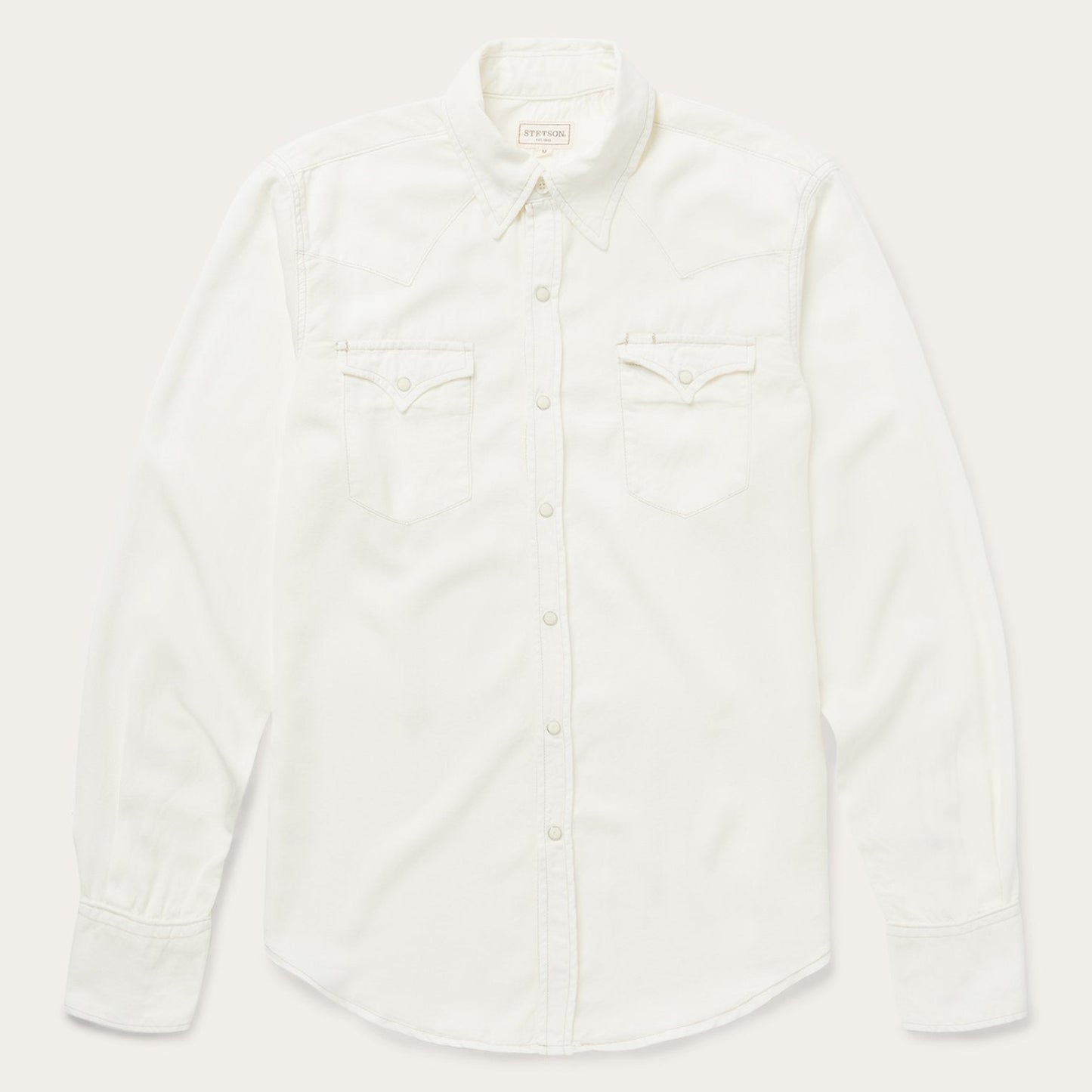 Cream Twill Shirt White