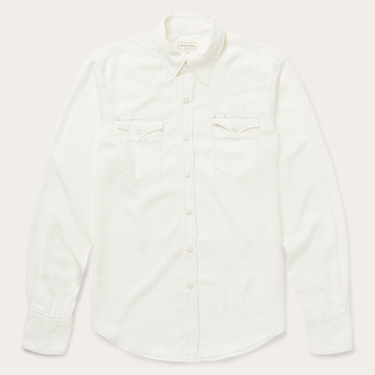 Cream Twill Shirt White