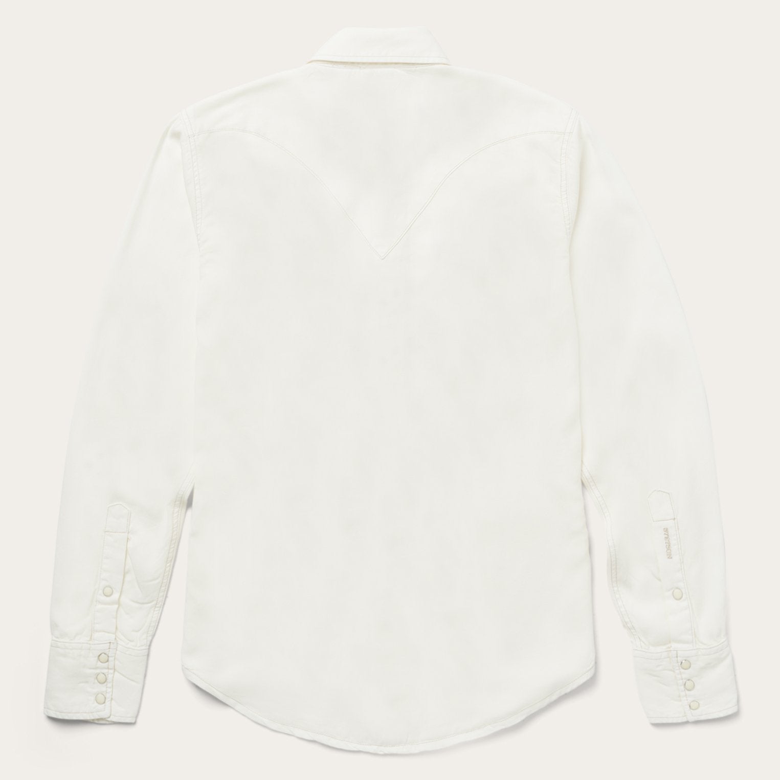 Cream Twill Shirt White