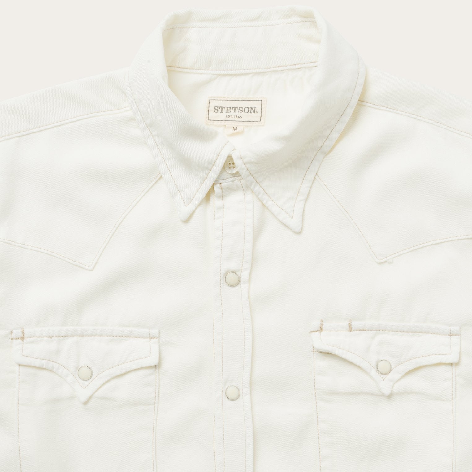 Cream Twill Shirt White