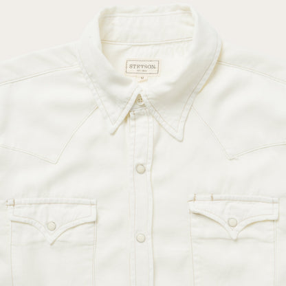 Cream Twill Shirt White