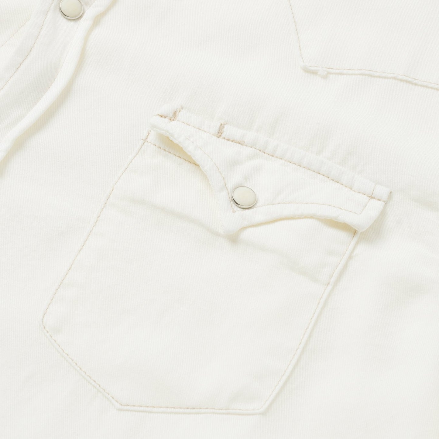 Cream Twill Shirt White