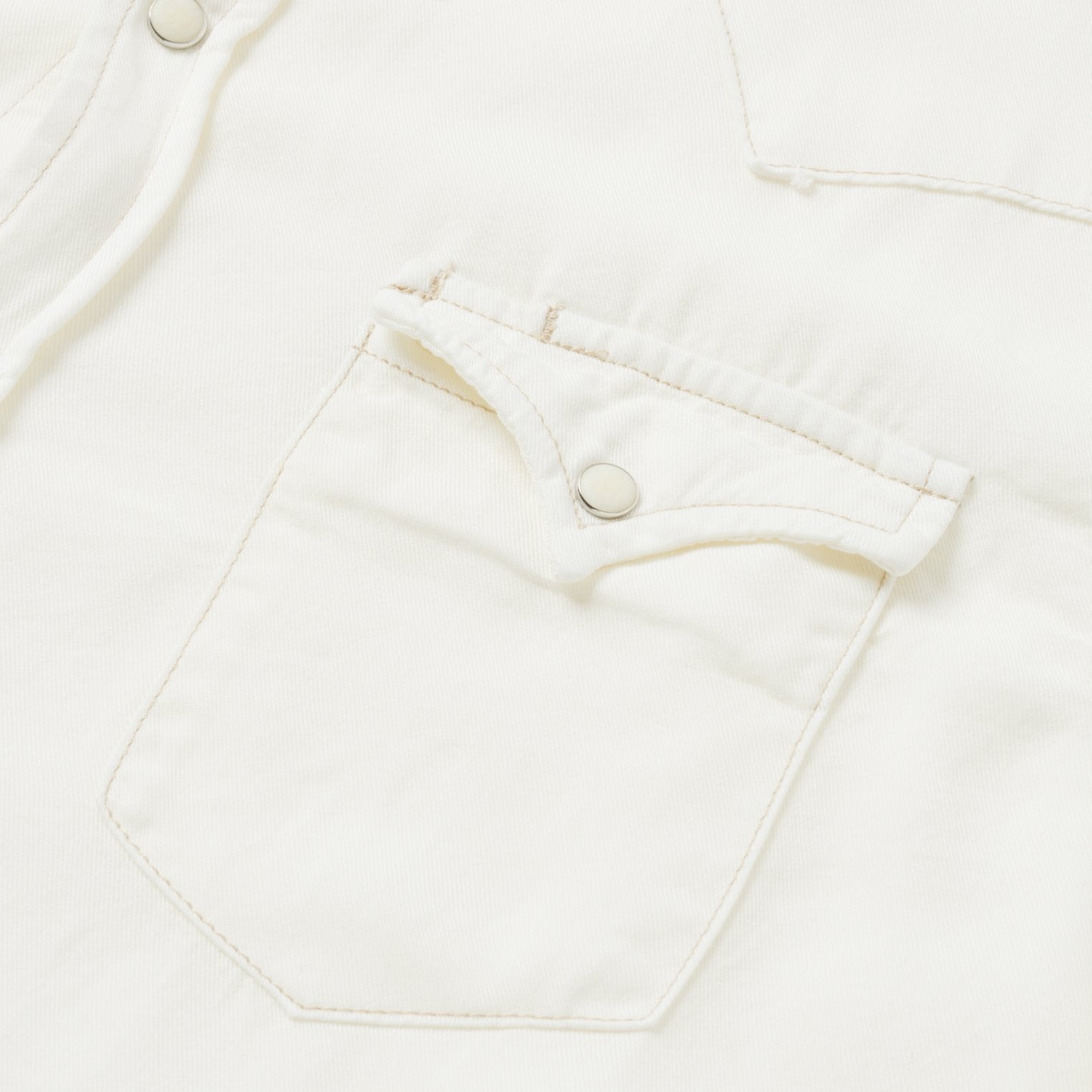 Cream Twill Shirt White