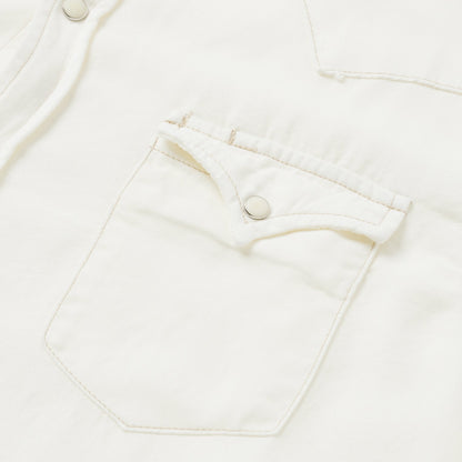 Cream Twill Shirt White