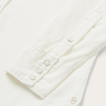 Cream Twill Shirt White