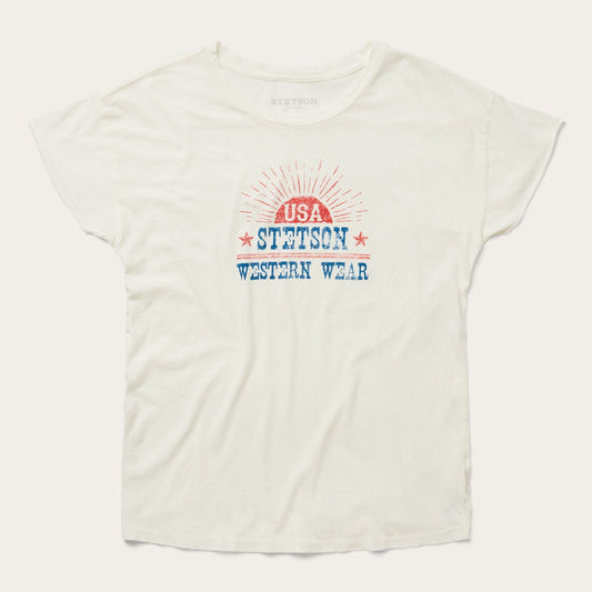 Sunrise Graphic Tee White