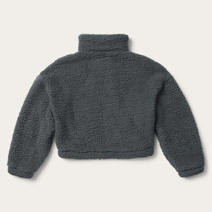 Fuzzy Teddy Bear Fleece Jacket Grey