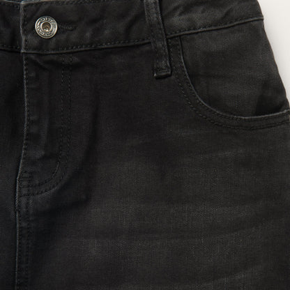 Black Denim 5-Pocket Skirt Black