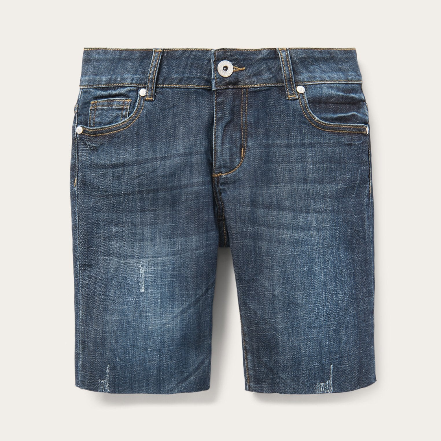 Dark Wash Denim Shorts Blue