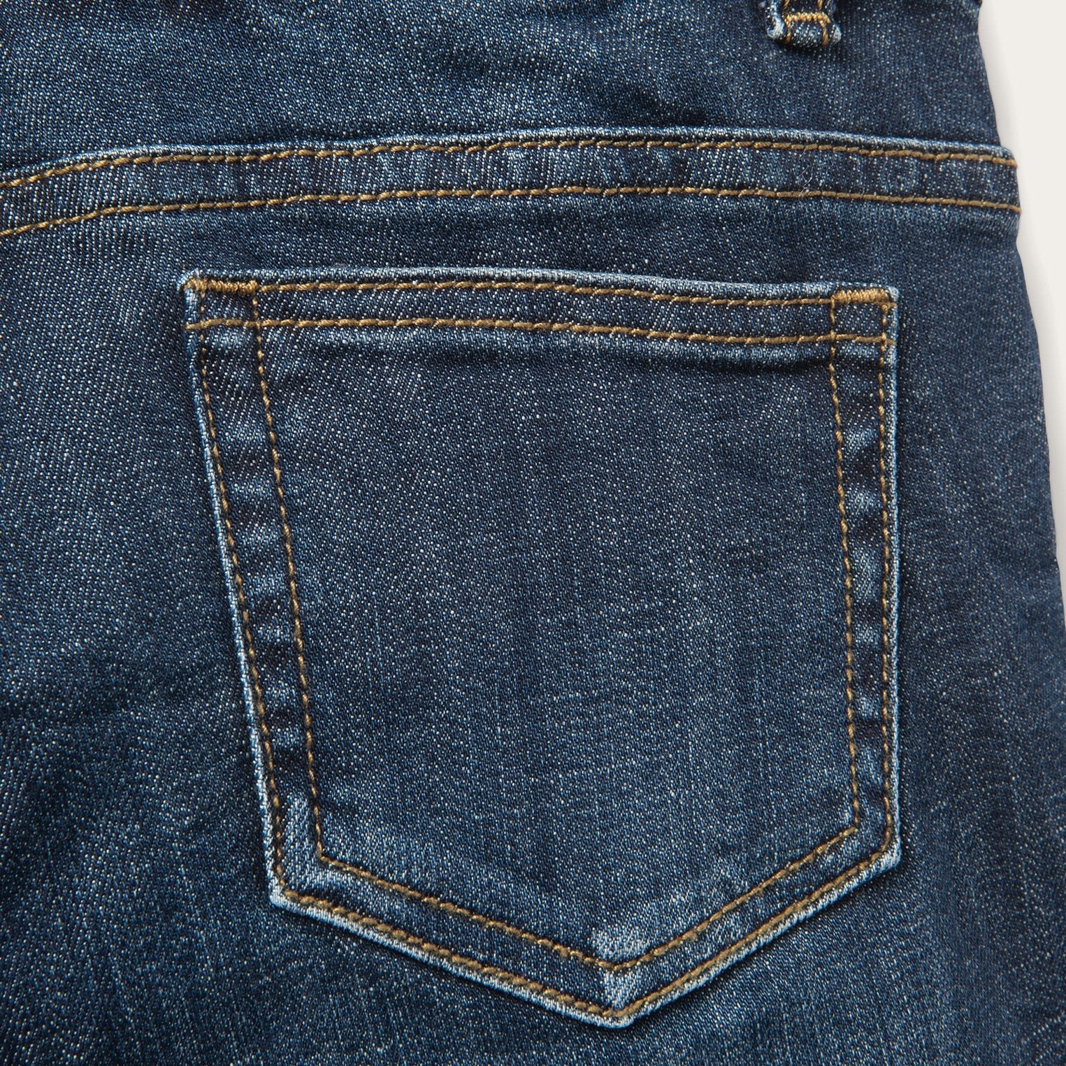 Dark Wash Denim Shorts Blue