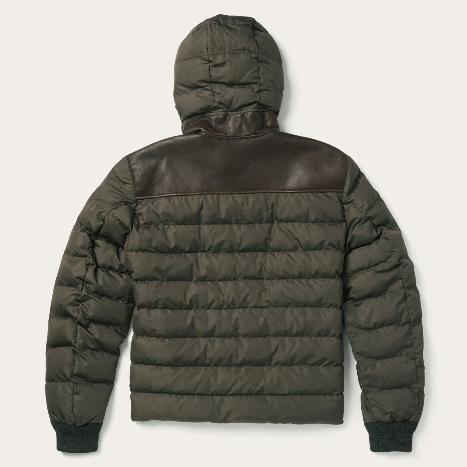 Stetson Hooded Suede Jacket Brown