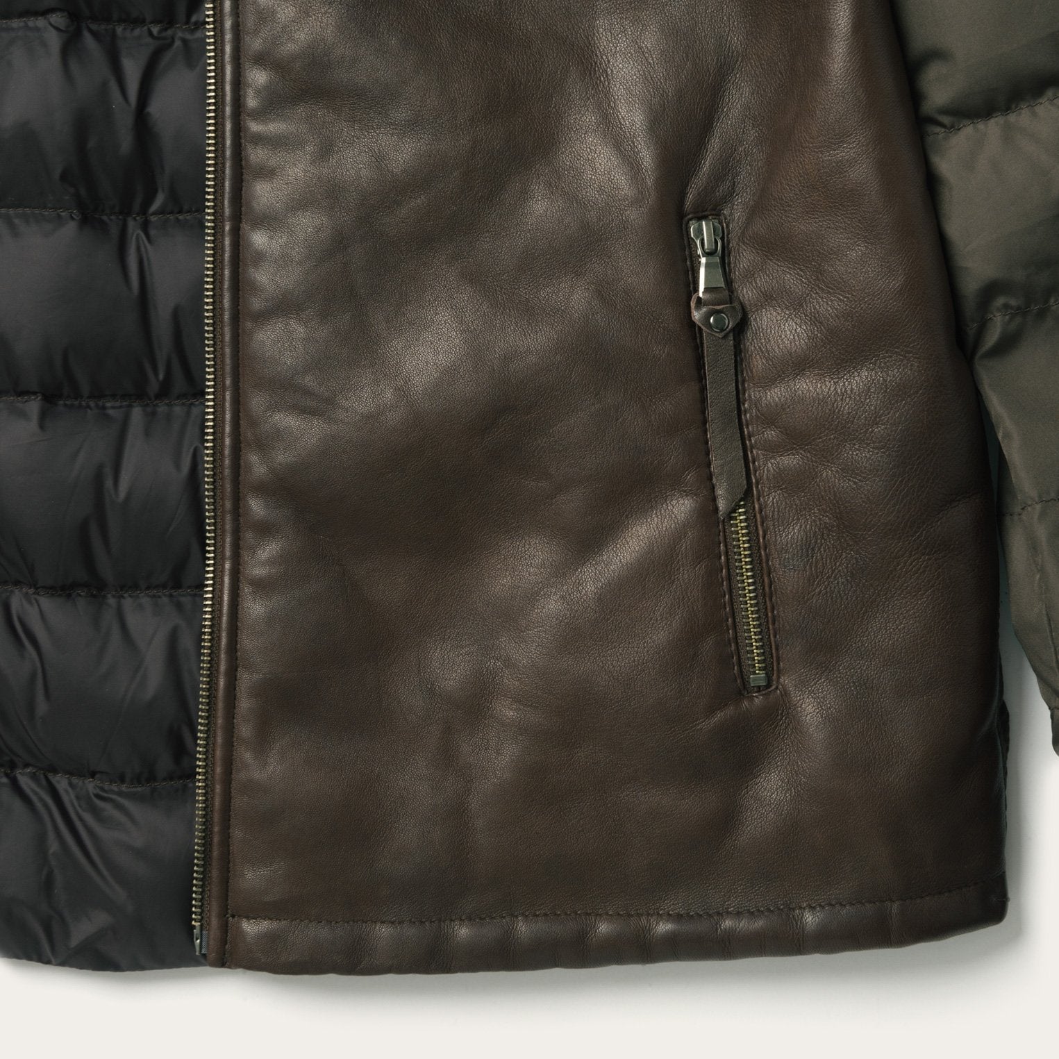 Stetson Hooded Suede Jacket Brown