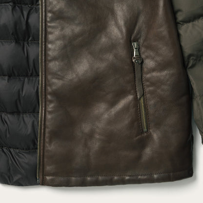 Stetson Hooded Suede Jacket Brown