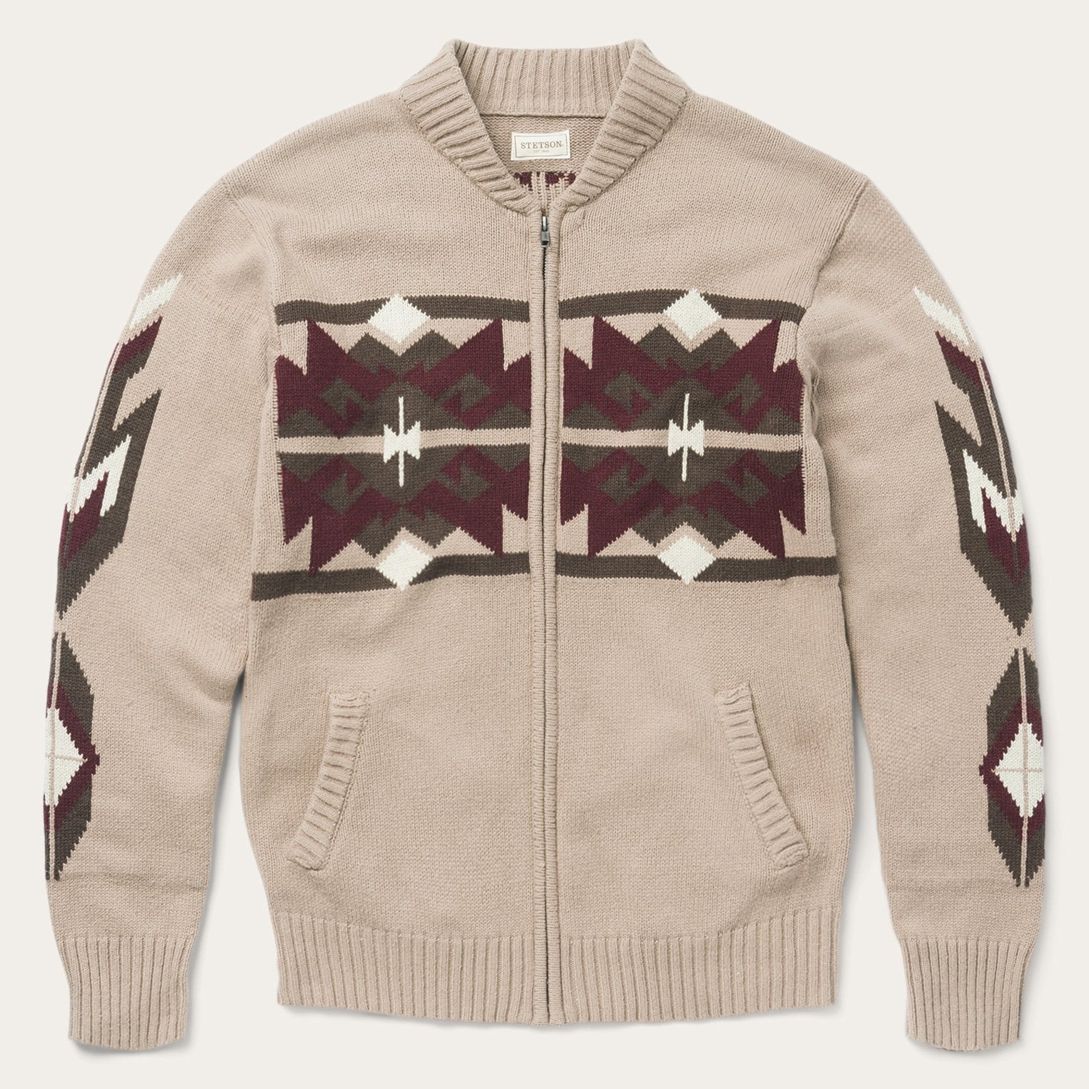 Brown Aztec Cardigan Brown