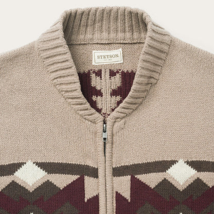 Brown Aztec Cardigan Brown