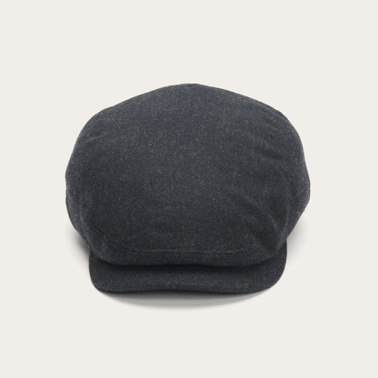 Virgin Wool & Cashmere Driver Cap Grey