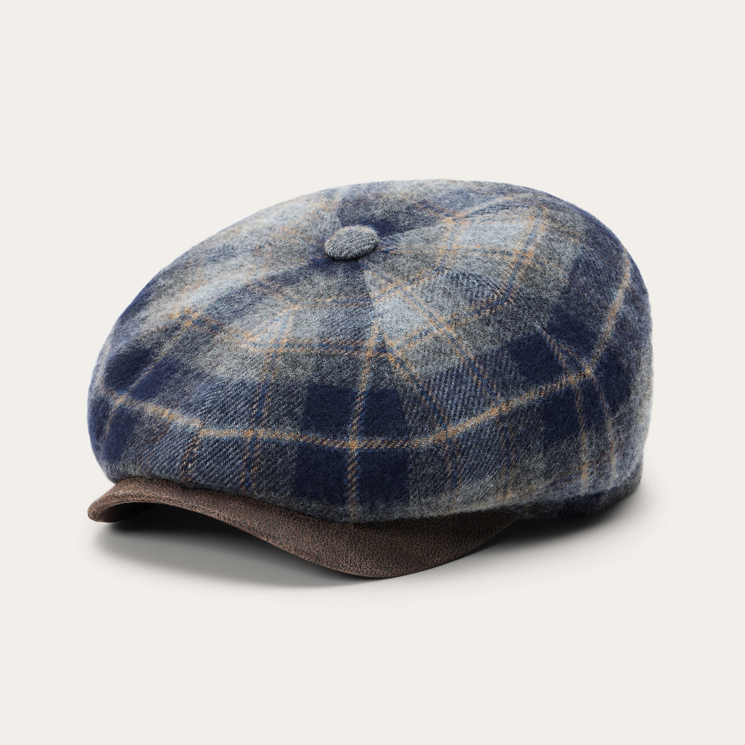 Wool Check Hatteras Blue/Grey Check