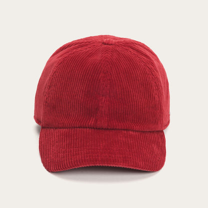 Cord Baseball Cap Red