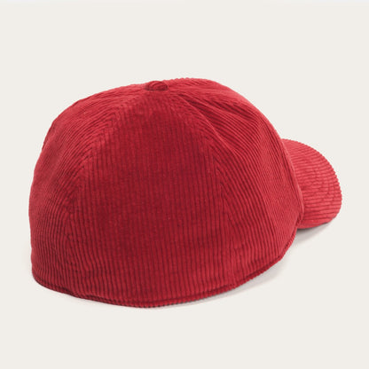 Cord Baseball Cap Red