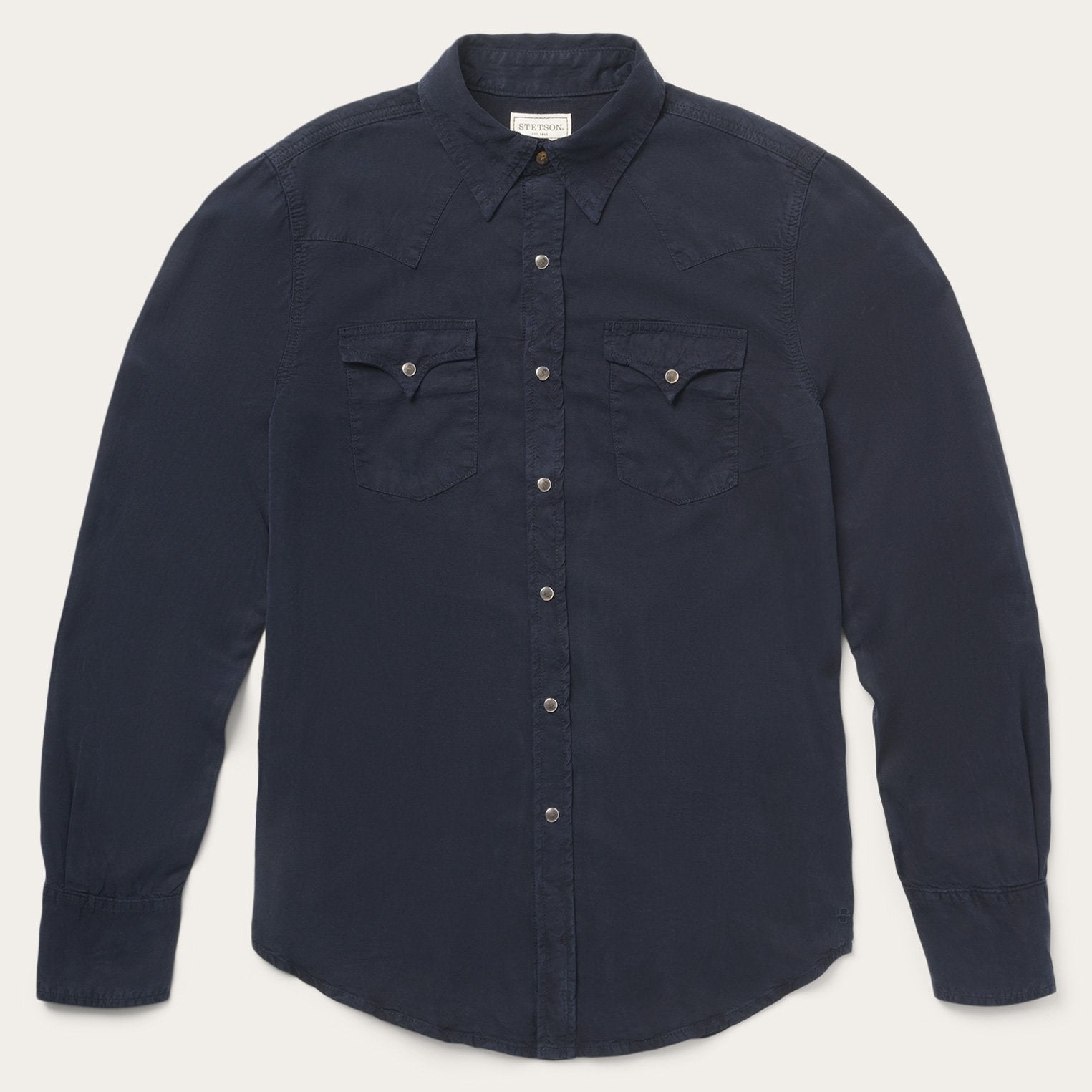 Navy Twill Shirt Blue