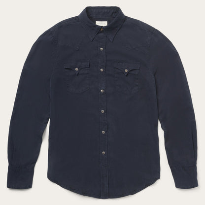 Navy Twill Shirt Blue