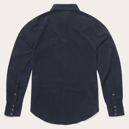 Navy Twill Shirt Blue