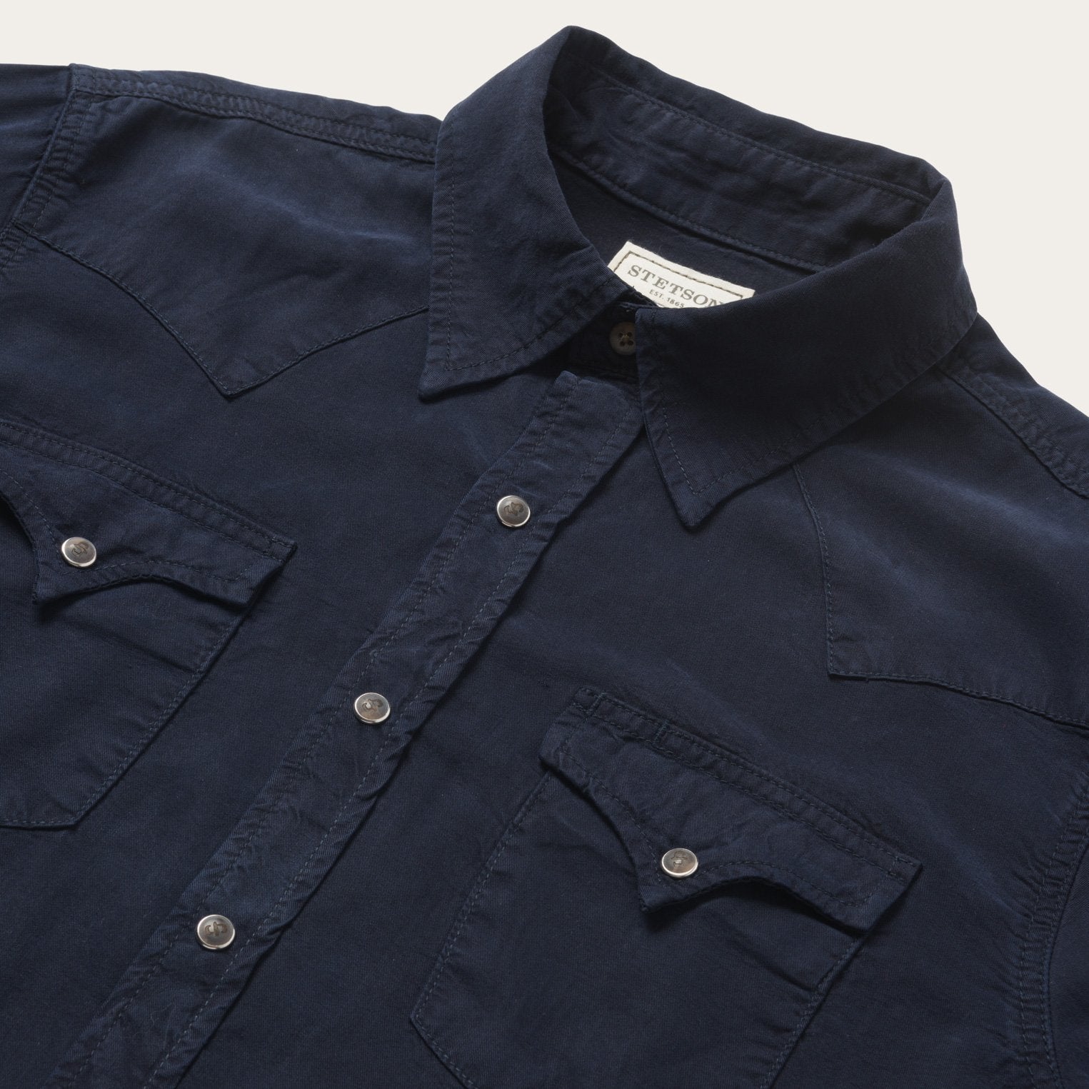 Navy Twill Shirt Blue