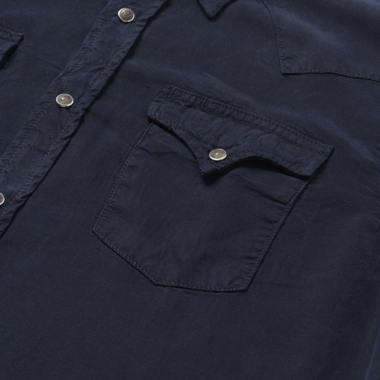 Navy Twill Shirt Blue