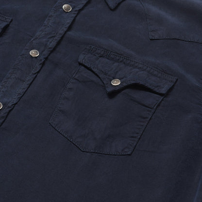 Navy Twill Shirt Blue