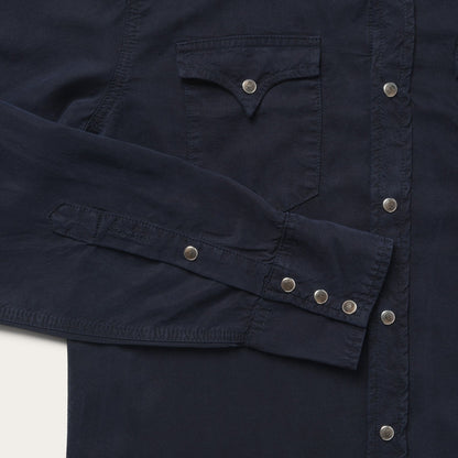 Navy Twill Shirt Blue