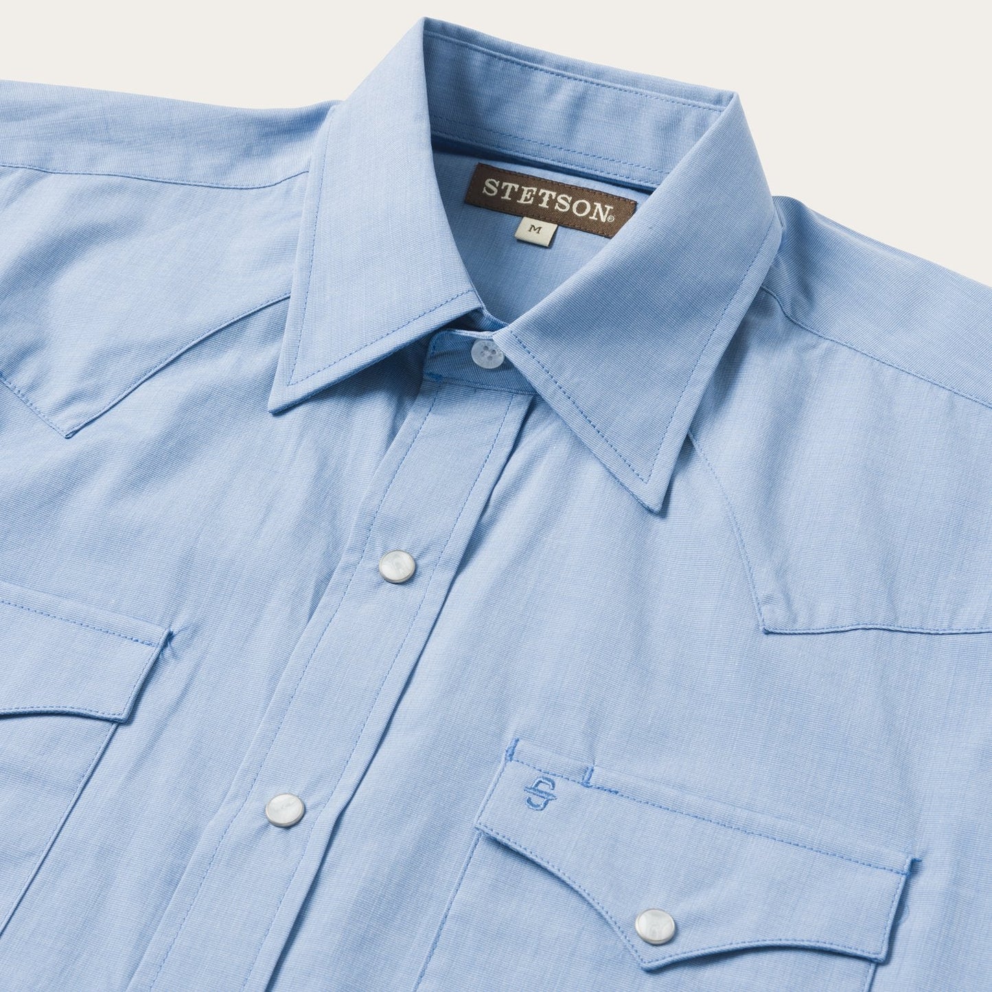Blue End On End Solid Shirt Blue