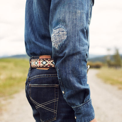 Medium Blue Denim Shirt Blue