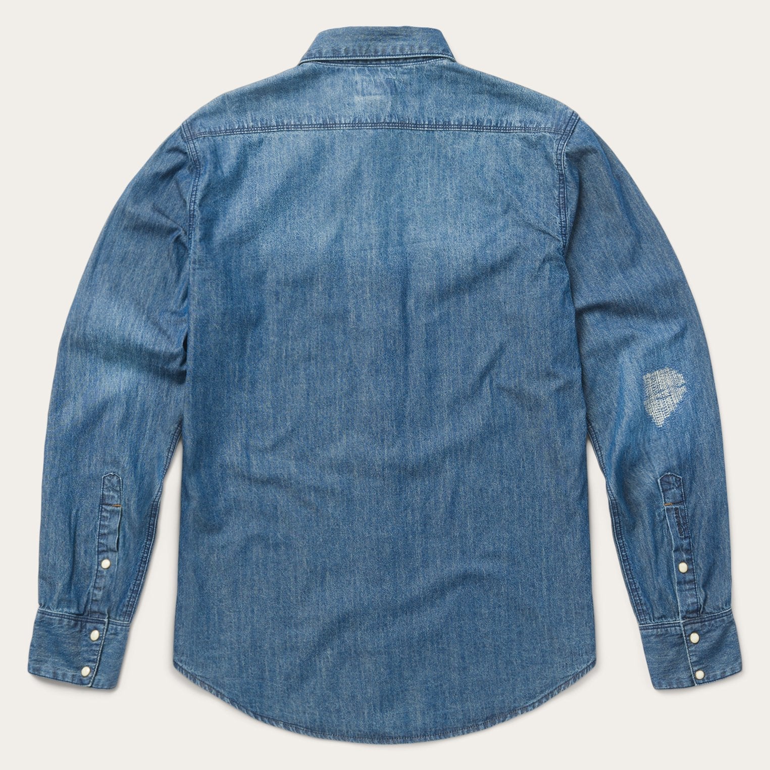 Medium Blue Denim Shirt Blue