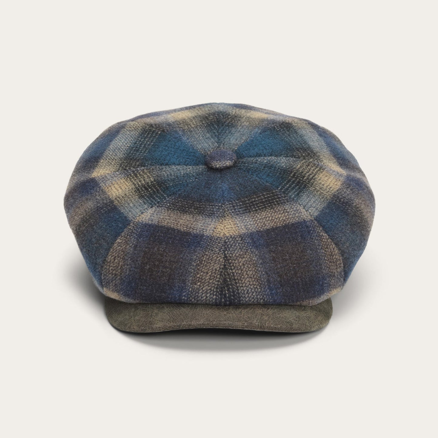 Hatteras Virgin Wool Cap Blue/Beige Check