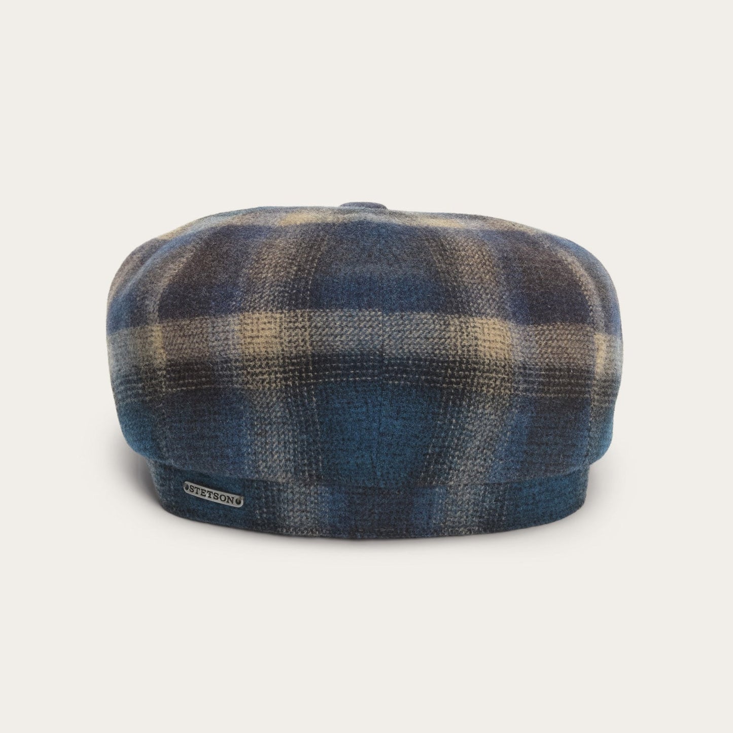 Hatteras Virgin Wool Cap Blue/Beige Check