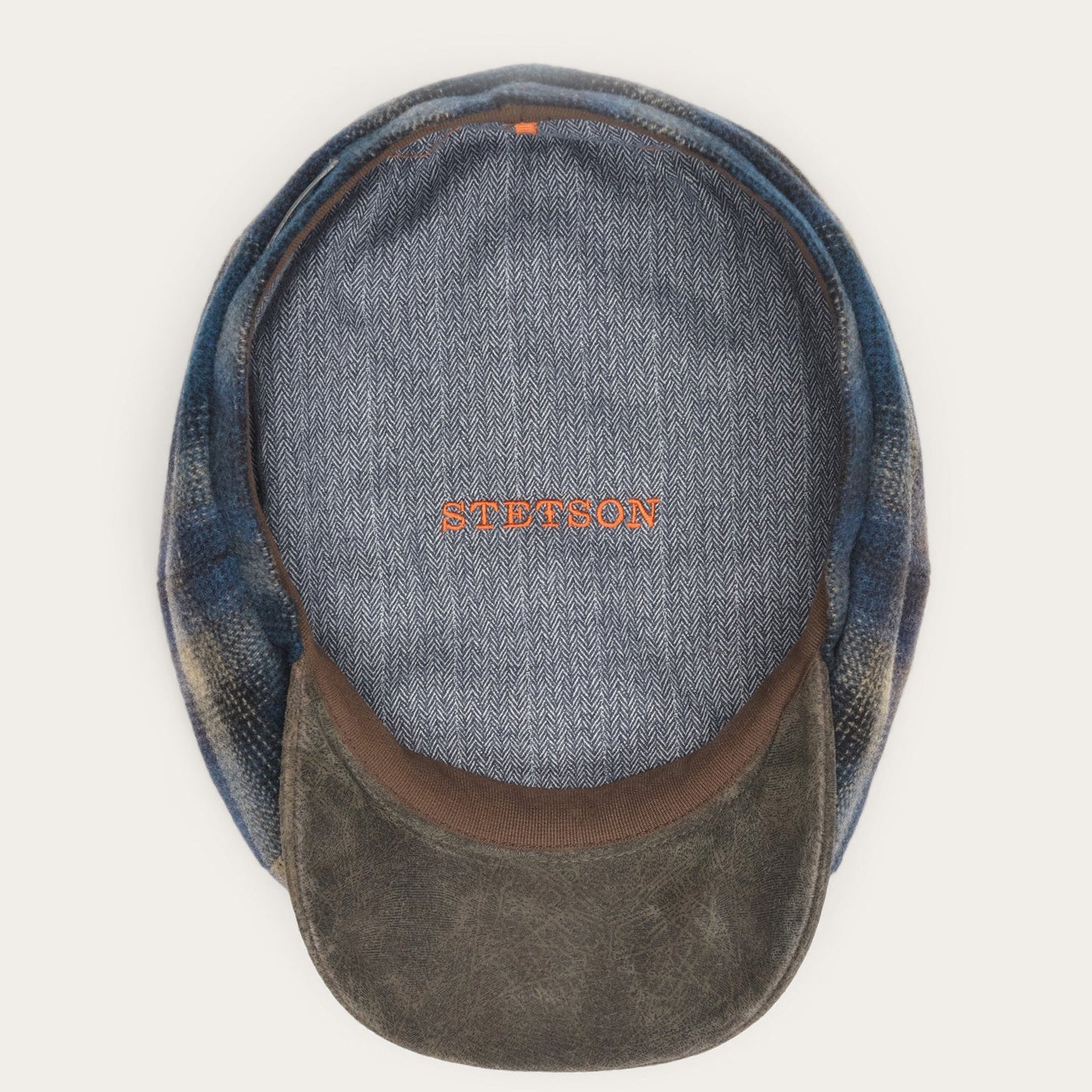 Hatteras Virgin Wool Cap Blue/Beige Check