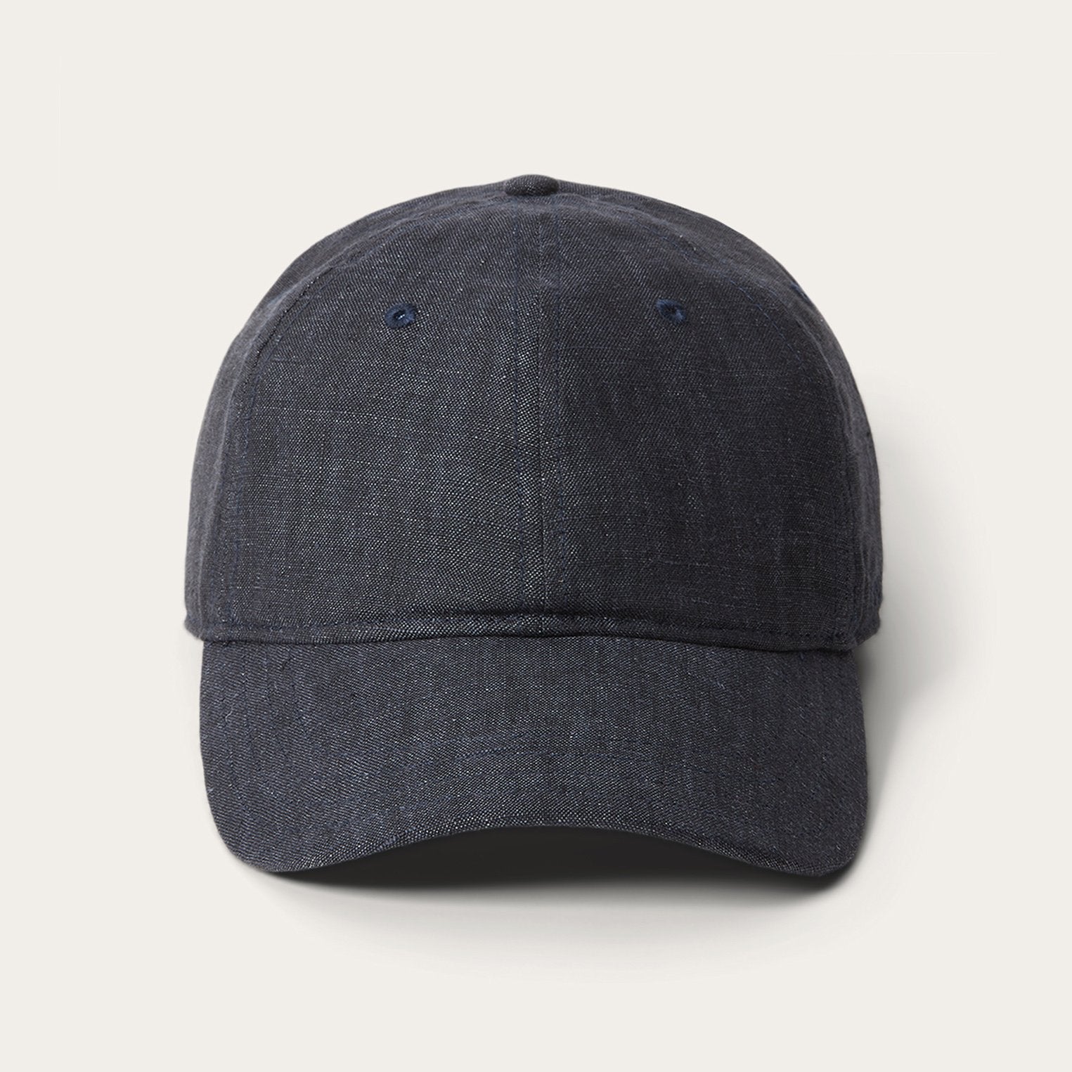 Linen Baseball Cap Dark Grey