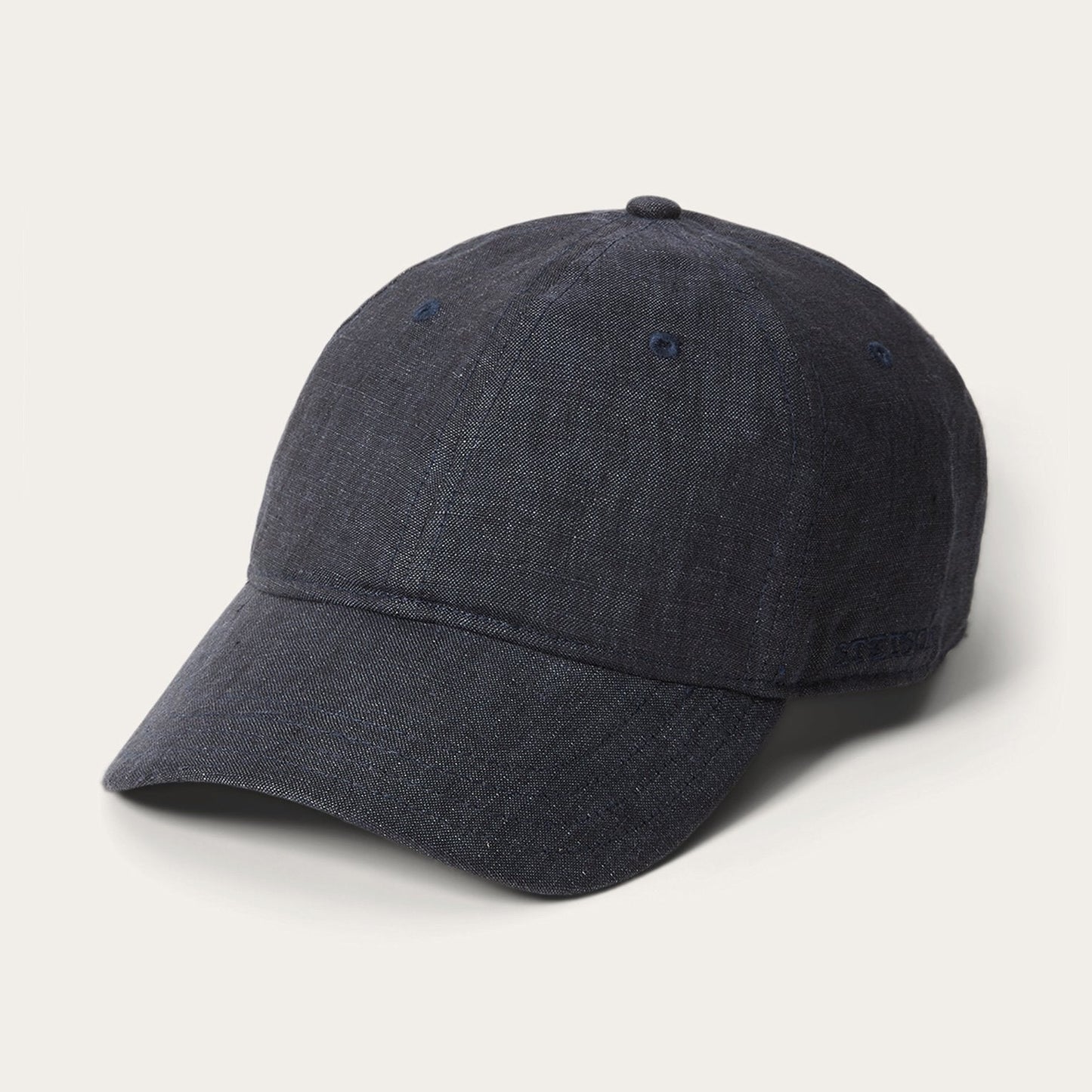 Linen Baseball Cap Dark Grey