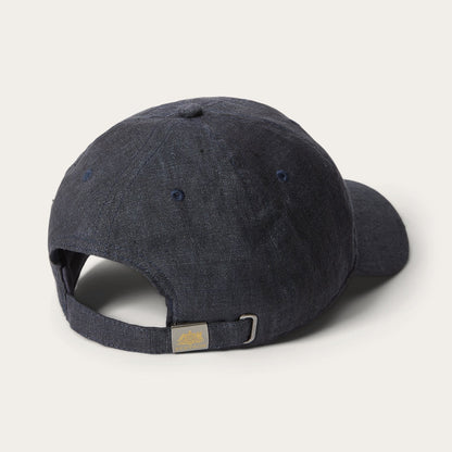 Linen Baseball Cap Dark Grey