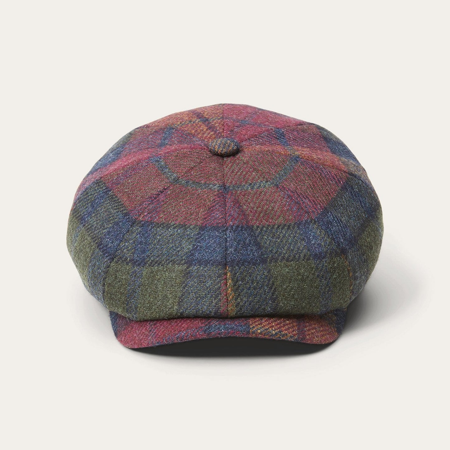 Hatteras Virgin Wool Wine/Green/Blue Check