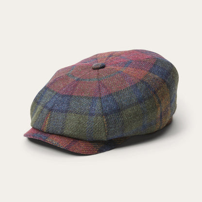 Hatteras Virgin Wool Wine/Green/Blue Check