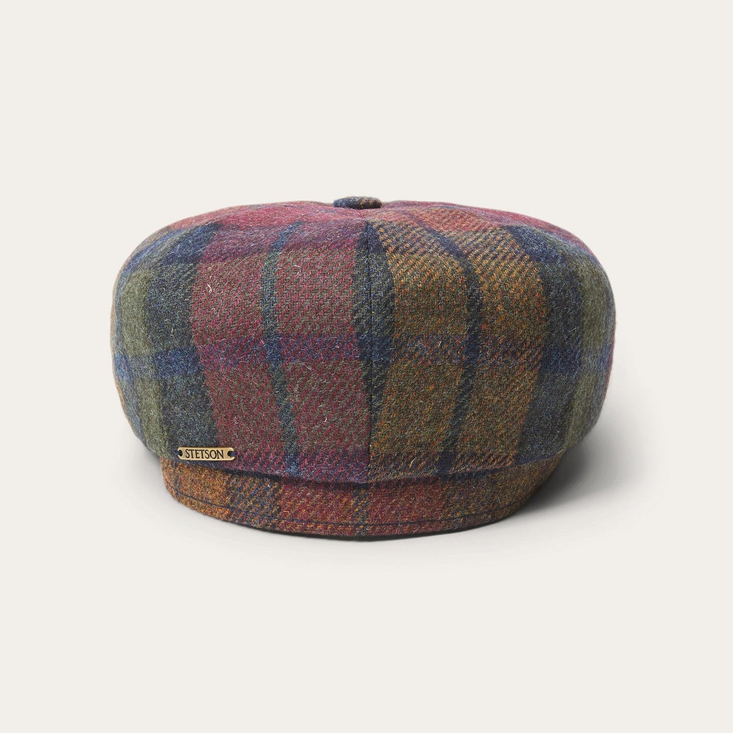 Hatteras Virgin Wool Wine/Green/Blue Check